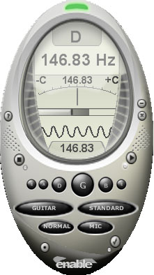 Enable Guitar Tuner 4 тюнер для настройки гитары 